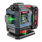 เครื่องวัดระดับเลเซอร์แบบแสงสีเขียว 12 เส้น (LASER LEVEL METER) SMLG-320